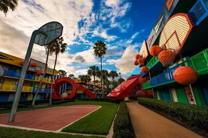all star sports afternoon clouds disney world