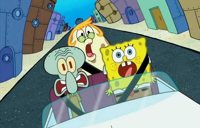 The Emotional Side of Driving a SpongeBob Car 1
